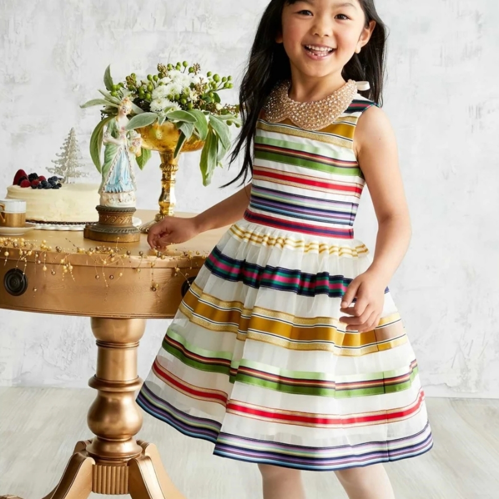 HALABALOO RAINBOW RIBBON DRESS